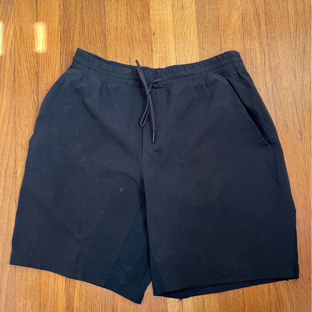 Men’s black lululemon workout shorts